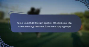 Харис Белкебла: Международни отборни акценти, Ключови представяния, Влияние върху турнира